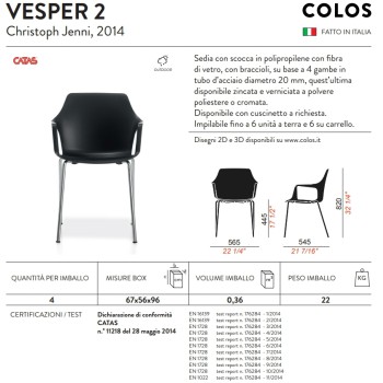 VESPER 1 COLOS-Stuhl