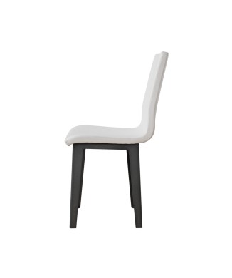 Stühle - Armida Chair Anthrazitfarbene Beine, weißes Kissen 01 (konische Beine)