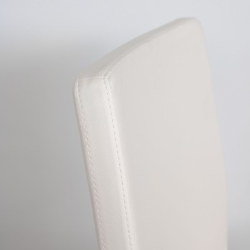 Stühle - Aury Stuhl Anthrazit Beine Kissen Weiß 01 (Typ Volantis)