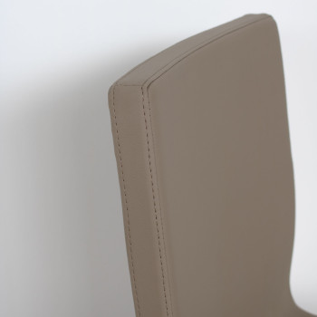 Stühle - Baffy-Stuhl mit anthrazitfarbenen Beinen und weißem Kissen 01 (Typ Tecno)