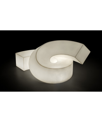 TWIST modulare Skulptur-Sitzgelegenheit, leuchtende Version von Plust