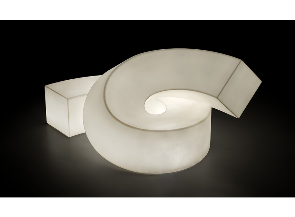 TWIST modulare Skulptur-Sitzgelegenheit, leuchtende Version von Plust