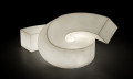 TWIST modulare Skulptur-Sitzgelegenheit, leuchtende Version von Plust