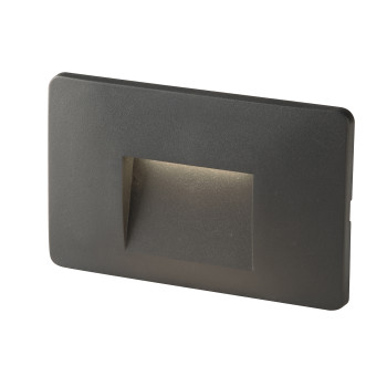 BREEN ANTHRAZIT LED-Einbau-Stufenleuchte 3W 290LM CCT IP65 13X1X8.5CM