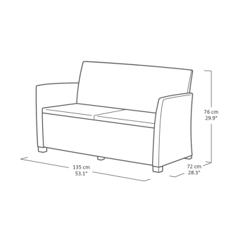 KETER MIA LOUNGE SET Gartenset