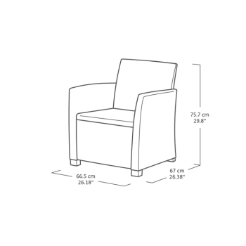 KETER MIA LOUNGE SET Gartenset