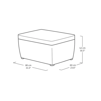 KETER MIA LOUNGE SET Gartenset