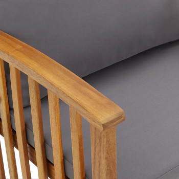 5-teiliges Gartensofa-Set aus massivem Akazienholz