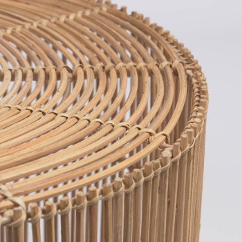 Elmima 2er-Set Couchtische 100 % Rattan mit natürlichem Finish