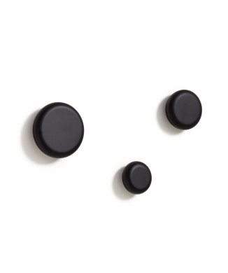 Set Nadue di 3 appendiabiti in legno massello di fiti in legno massello di faggi