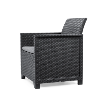 KETER Emma Balkon-Set, Couchtisch und 2 Sessel