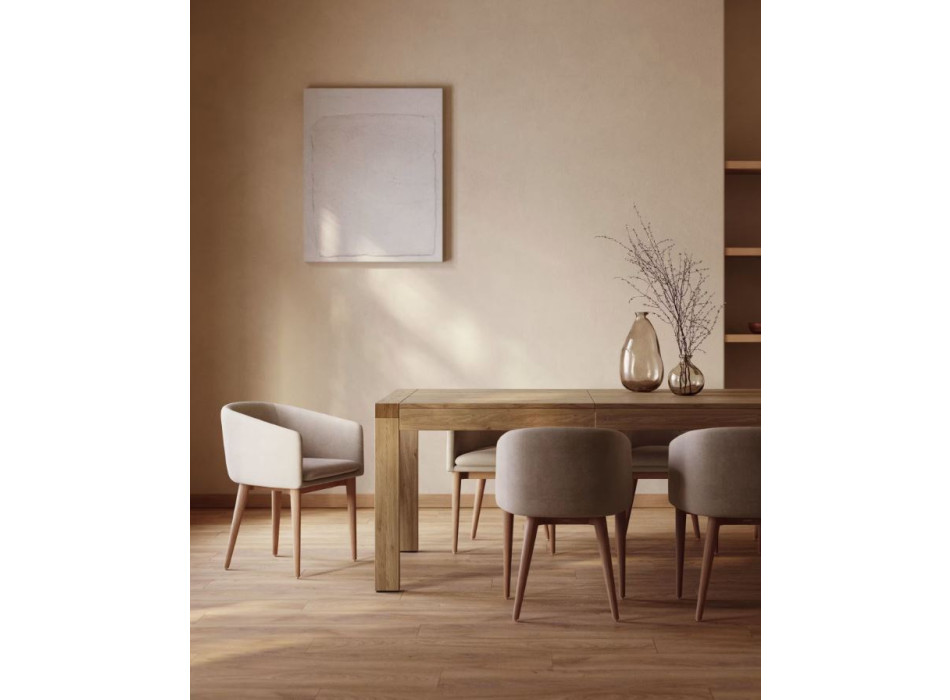 Briva Tischset + Harlan Chenille-Stühle