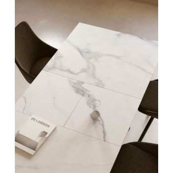 Theone Glastisch-Set + Jenna Drehstuhl