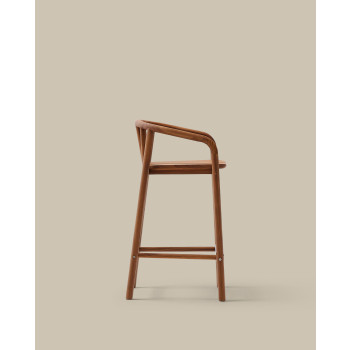 Turqueta Gartenhocker aus 100 % FSC-zertifiziertem Massiv-Teakholz, Höhe 65 cm