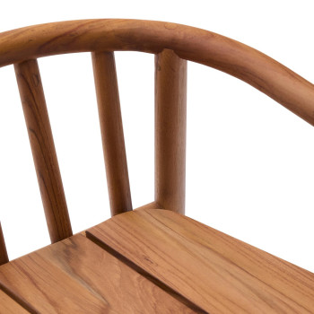 Turqueta Gartenhocker aus 100 % FSC-zertifiziertem Teakholz, Höhe 65 cm