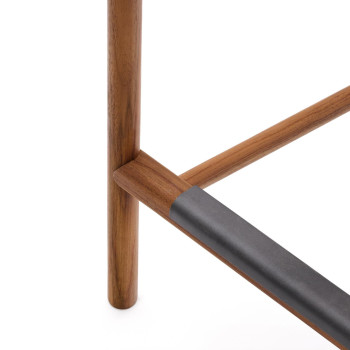 Turqueta Gartenhocker aus 100 % FSC-zertifiziertem Teakholz, Höhe 65 cm