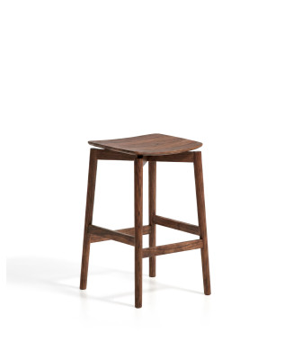 Evera-Hocker aus Eichenfurnier mit Finish