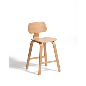 Gena-Hocker in Furnier