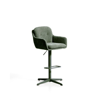 Drehhocker Lexa aus Chenille