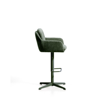 Drehhocker Lexa aus Chenille