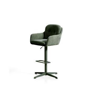 Drehhocker Lexa aus Chenille
