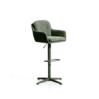 Drehhocker Lexa aus Chenille