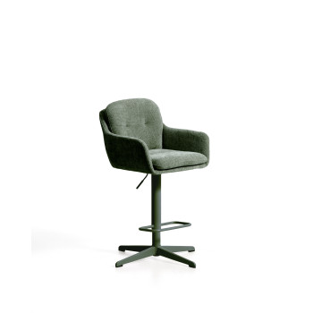 Drehhocker Lexa aus Chenille