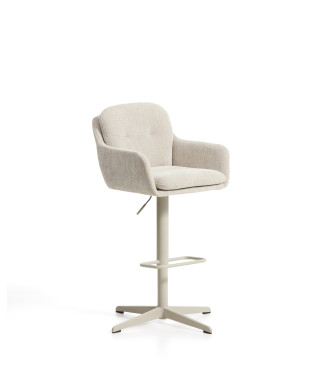 Drehhocker Lexa aus Chenille