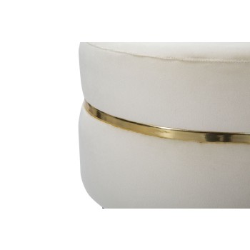 PARIS CREME/GOLD HOCKER