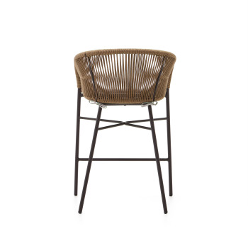 Yanet-Hocker aus beigefarbenem Seil, Höhe 65 cm