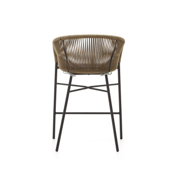 Yanet-Hocker aus beigefarbenem Seil, Höhe 65 cm