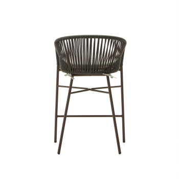 Yanet-Hocker aus grünem Seil, Höhe 65 cm