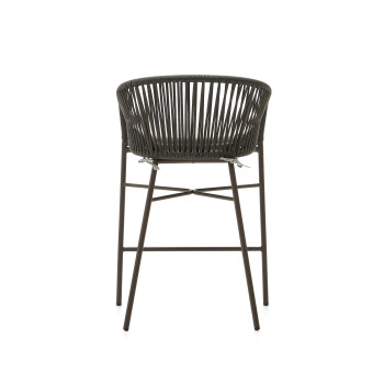 Yanet-Hocker aus grünem Seil, Höhe 65 cm