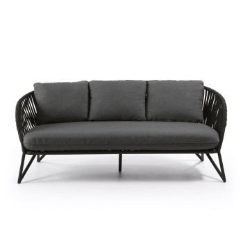 Sofa Branzie 3 Quadrate mit schwarzer Ecke 180 cm