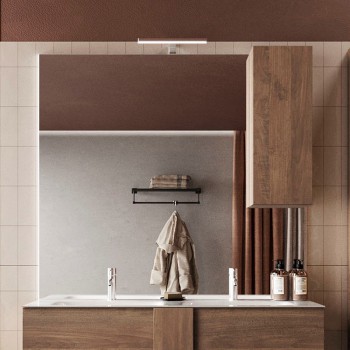 JUPITER 1-türiger Säulenspiegel mit LED-Licht