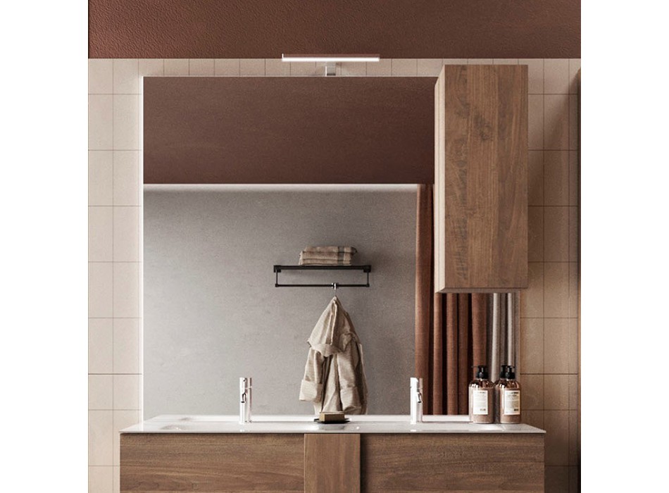 JUPITER 1-türiger Säulenspiegel mit LED-Licht