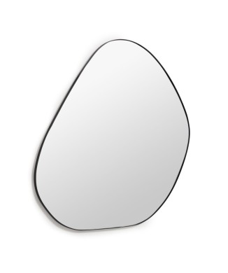 Anera Spiegel aus schwarzem Metall 84 x 108,5 cm