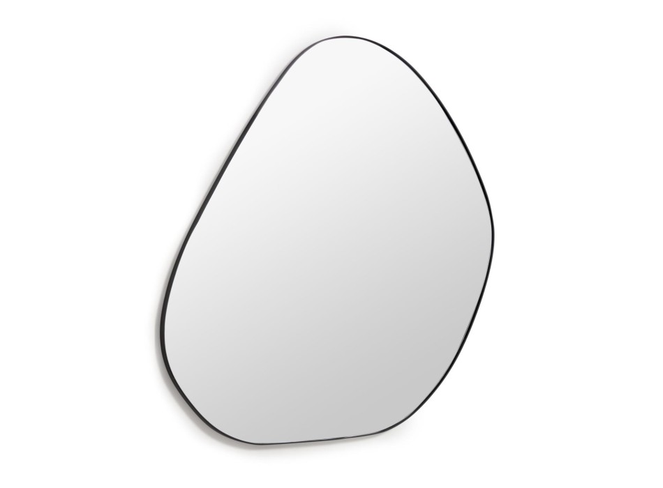 Anera Spiegel aus schwarzem Metall 84 x 108,5 cm
