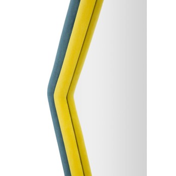 TONY BLAUER/GELBER SAMT-WANDSPIEGEL