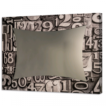 Spiegel TYPOGRAFISCHE ZAHLEN GS4368 PINTDECOR