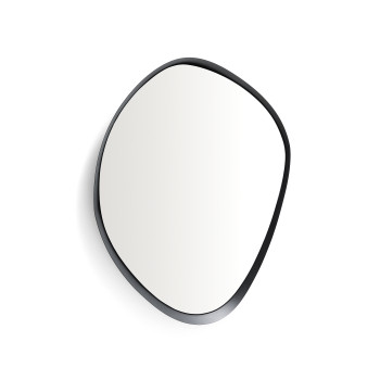 Tebel Spiegel aus schwarzem Metall 85 x 93,5 cm