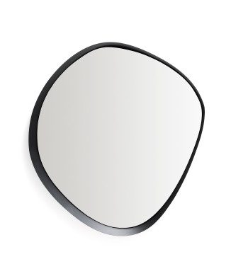 Tebel Spiegel aus schwarzem Metall 85 x 93,5 cm