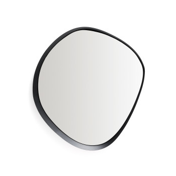 Tebel Spiegel aus schwarzem Metall 85 x 93,5 cm