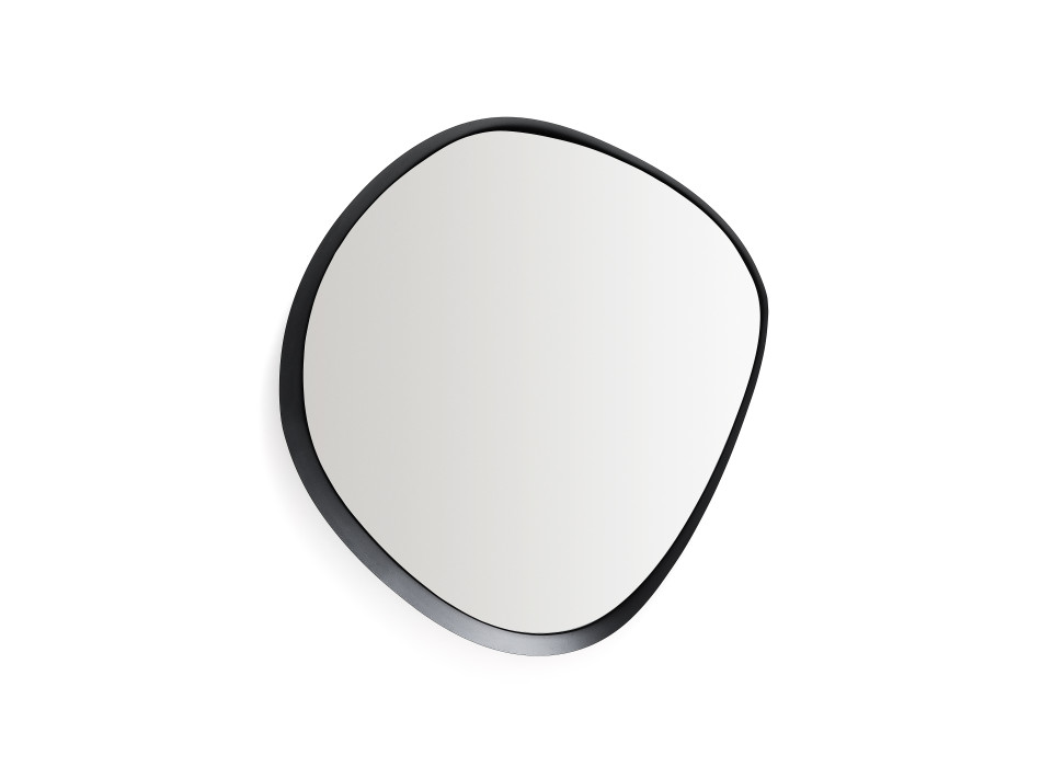 Tebel Spiegel aus schwarzem Metall 85 x 93,5 cm