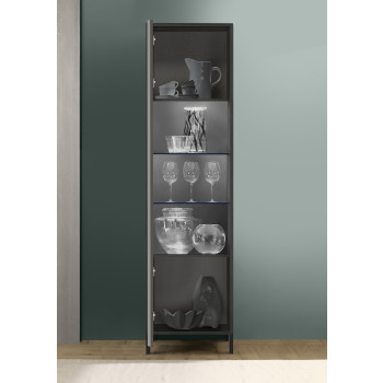 STEEL-1-türige Vitrine