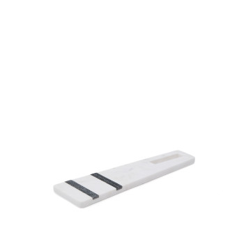 Nira kleines Schneidebrett aus schwarz-weißem Marmor