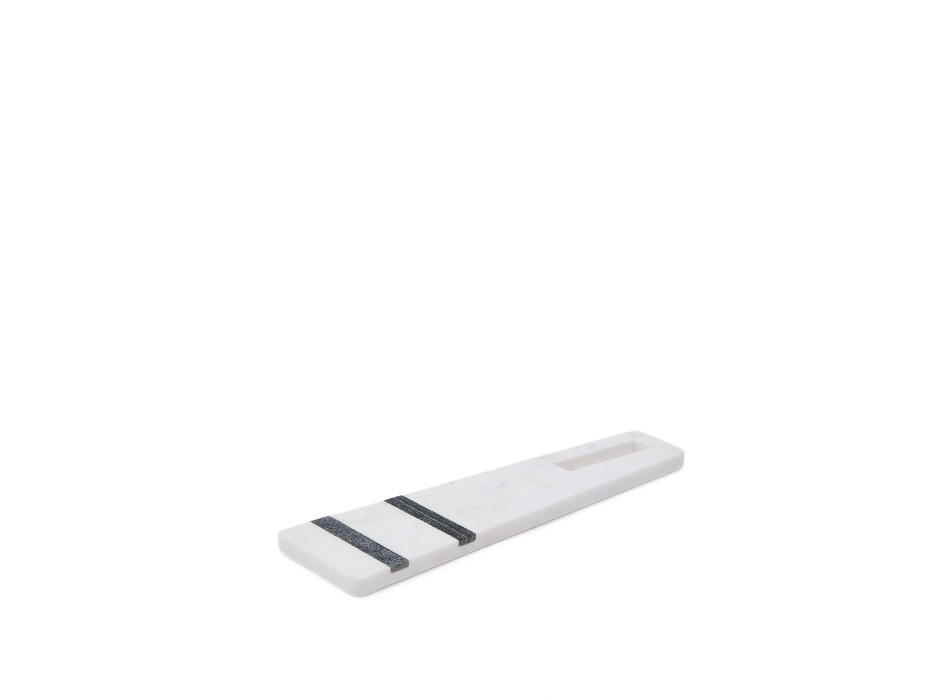 Nira kleines Schneidebrett aus schwarz-weißem Marmor