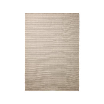Ardelia-Teppich aus ecrufarbenen Synthetikfasern, 160 x 230 cm