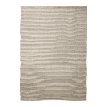 Ardelia-Teppich aus ecrufarbenen Synthetikfasern, 160 x 230 cm