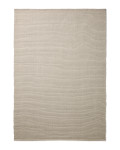 Ardelia-Teppich aus ecrufarbenen Synthetikfasern, 160 x 230 cm